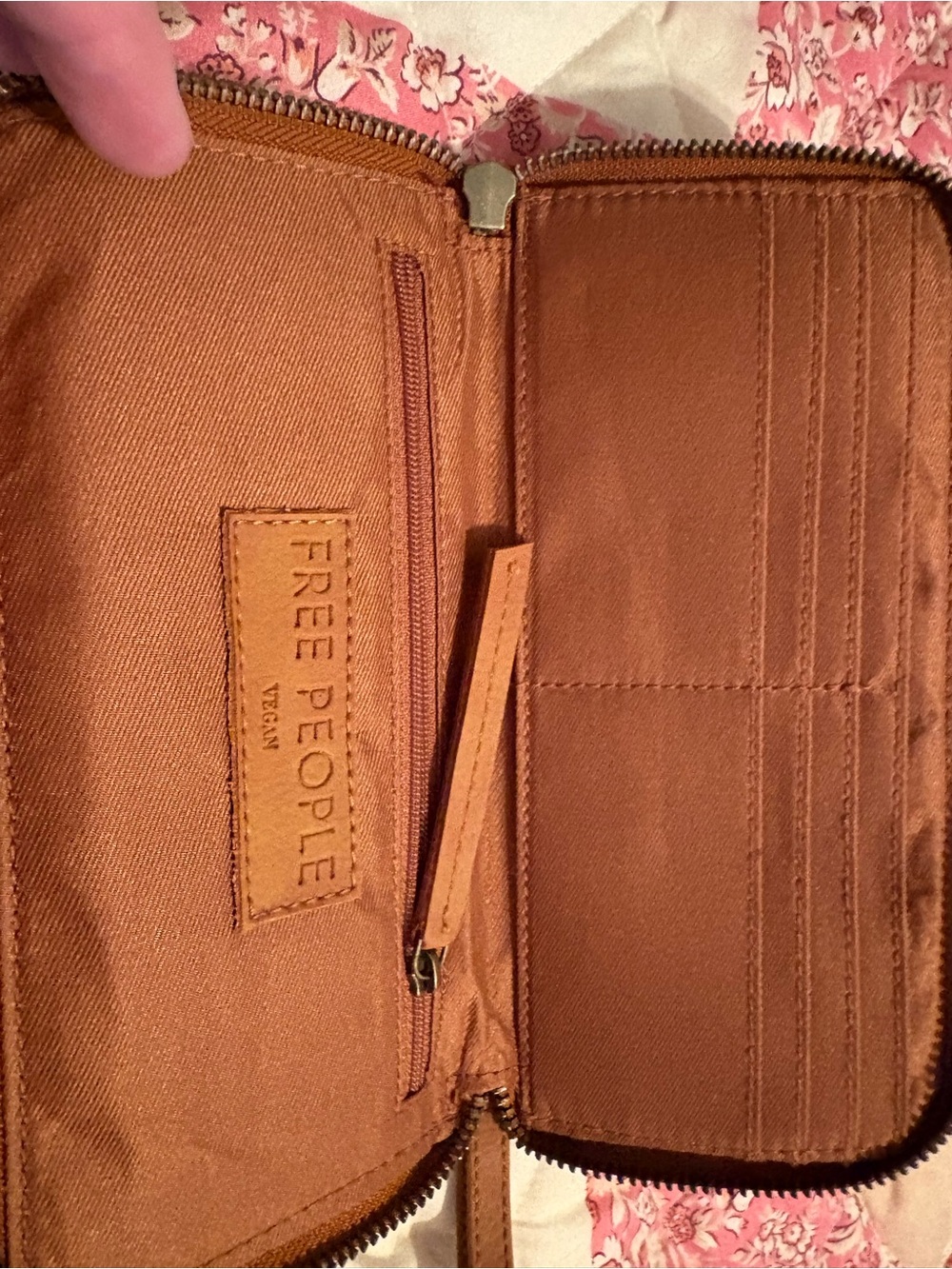 Free People Tan Leather Crossbody Shoulder Bag - Picture 2 of 8
